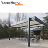 3 × 3 3 × 4 4 × 6 4 × 8 شرفة معدنية فاخرة حديثة مقاومة للماء حديقة أوتوماتيكية مقاومة للماء في الهواء الطلق نظام غطاء العريشة من الألومنيوم