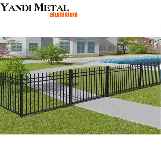 توريد تصميم سياج حديث عالي الجودة للمنازل الخارجية والحديقة الخلفية وألواح سياج معدنية من مادة سبائك الألومنيوم
