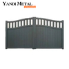 Yandi Aluminium Privacy Estate Gates درب كهربائي أوتوماتيكي أبواب حديقة منزلقة من الألومنيوم المعدني
