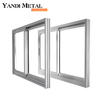 يمكن تخصيص تصميم Yandi Aluminium الاحترافي لنافذة عازلة من الألومنيوم بزجاج مزدوج مع شاشة