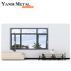 Yandi Factory المبيعات المباشرة تصميم احترافي لنافذة عازلة من الألومنيوم بزجاج مزدوج