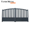 Yandi Aluminium Privacy Estate Gates درب كهربائي أوتوماتيكي أبواب حديقة منزلقة من الألومنيوم المعدني