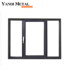 يمكن تخصيص تصميم Yandi Aluminium الاحترافي لنافذة عازلة من الألومنيوم بزجاج مزدوج مع شاشة
