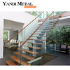 التصميم الحديث في الهواء الطلق شرفة الدرج الألومنيوم سياج درابزين درابزين معدن الألومنيوم والزجاج