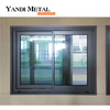 Yandi العلامة التجارية الأعلى جودة الألومنيوم المفصلي الفولاذ المقاوم للصدأ نافذة انزلاق الإعصار الموفرة للطاقة