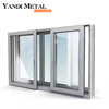 يمكن تخصيص تصميم Yandi Aluminium الاحترافي لنافذة عازلة من الألومنيوم بزجاج مزدوج مع شاشة