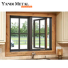 Yandi Factory نوافذ زجاجية مزدوجة مصنوعة من الألومنيوم سكني رخيص الثمن، نوافذ ذات تأثير الإعصار