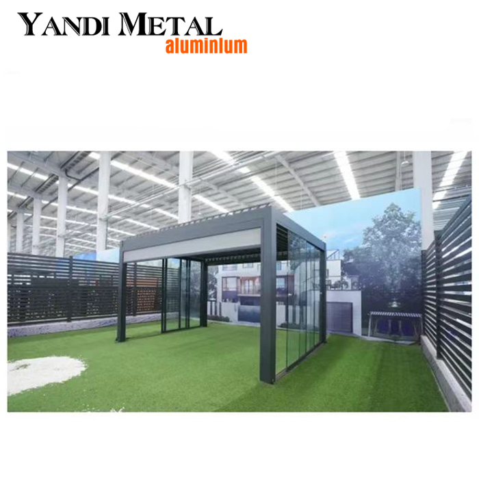 3 × 3 3 × 4 4 × 6 4 × 8 جناح ألومنيوم خارجي حديث مقاوم للماء جناح كهربائي قابل للتعديل سقف كوة مناخي حيوي