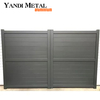 Yandi Aluminium Privacy Estate Gates درب كهربائي أوتوماتيكي أبواب حديقة منزلقة من الألومنيوم المعدني