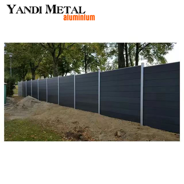 سياج حديقة بلاستيكي من الخشب والألمنيوم من مصنع ياندي