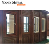 Yandi Factory نوافذ زجاجية مزدوجة مصنوعة من الألومنيوم سكني رخيص الثمن، نوافذ ذات تأثير الإعصار
