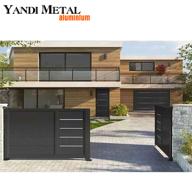 Yandi تصميم باب حديث مخصص باب ألومنيوم تصميم المصنع باب ألومنيوم محلي ساخن