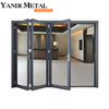 Yandi Aluminium بالجملة تصميم حديث جديد باب من الألومنيوم المقوى العازل للصوت