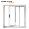 يمكن تخصيص تصميم Yandi Aluminium الاحترافي لنافذة عازلة من الألومنيوم بزجاج مزدوج مع شاشة