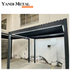في الهواء الطلق الحماية من أشعة الشمس الرياح التحكم العريشة سقف معدني الألومنيوم العريشة الظل