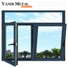 Yandi Factory المبيعات المباشرة تصميم احترافي لنافذة عازلة من الألومنيوم بزجاج مزدوج